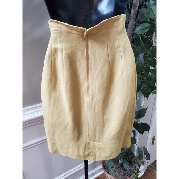 Nuova Stella Women's Cream Polyester Short Sleeve Blazer & Skirt 2 Pc's Suit S - Picture 9 of 12